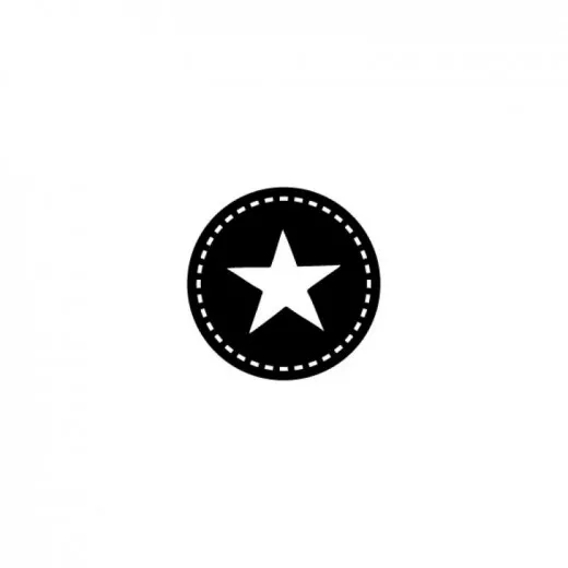 Stempel - flächig Kreis Naht Stern