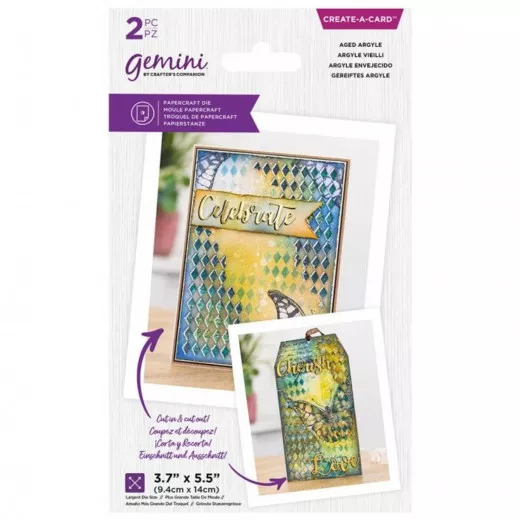 Gemini Create-a-Card - Aged Argyle