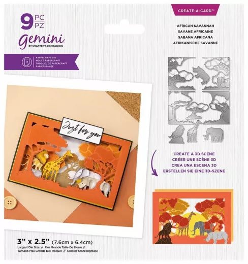 Gemini Create-A-Card Cutting Die - African Savannah