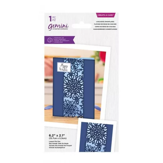 Gemini Create-a-Card Dies - Cascading Snowflakes