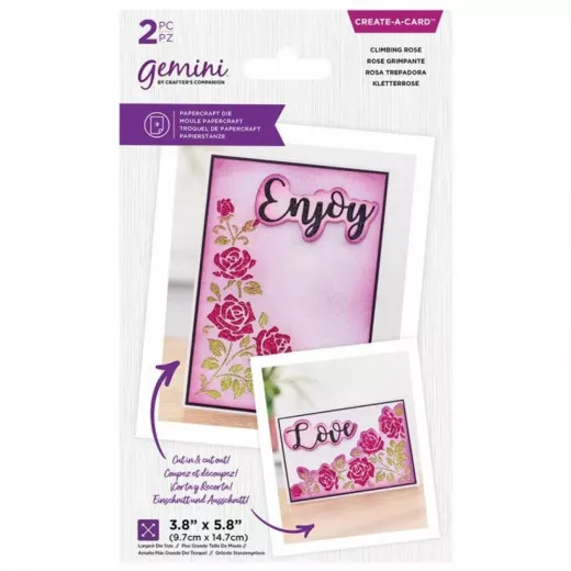 Gemini Create-a-Card - Climbing Rose