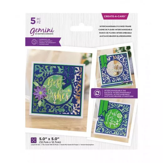 Gemini Create-a-Card - Flower Frame