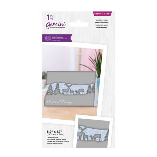 Gemini Create-a-Card Dies - Reindeer Family