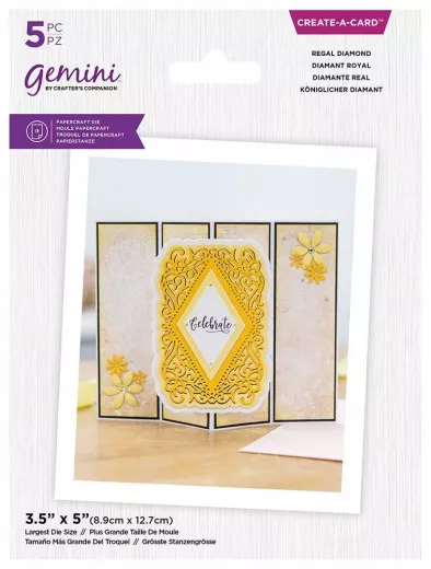 Gemini Create A Card Die - Ornate Pop-Out Regal Diamond