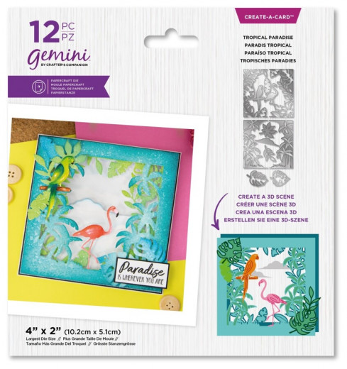 Gemini Create-A-Card Cutting Die - Tropical Paradise