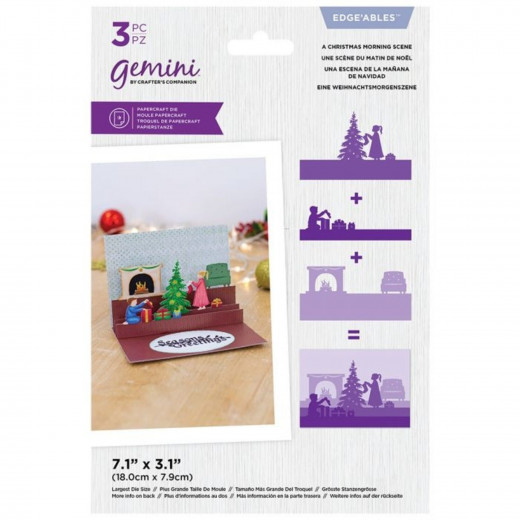 Gemini Edgeables Die - A Christmas Morning Scene