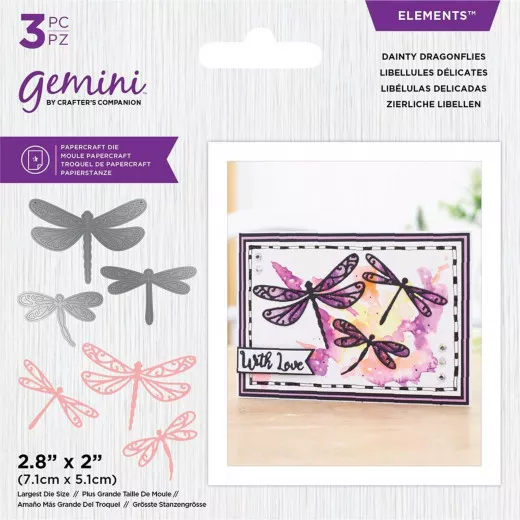 Gemini Elements Cutting Die - Dainty Dragonflies