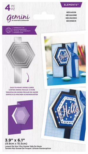 Gemini Elements Swing Card Cutting Die - Hexagon