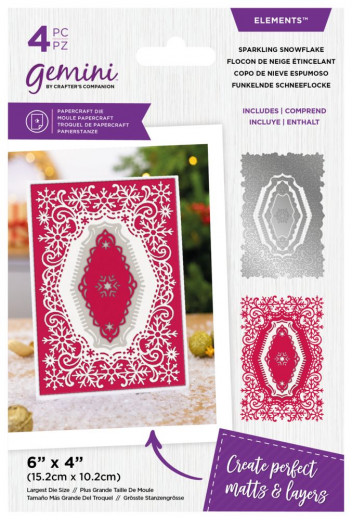 Gemini Elements Die - Christmas Nesting Sparkling Snowflakes