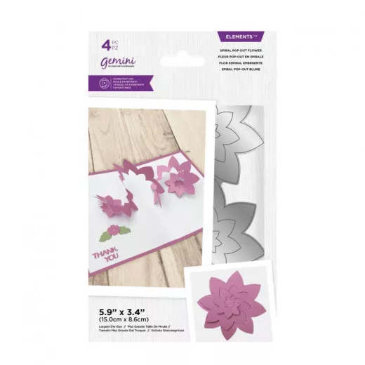 Gemini Elements Cutting Die - Spiral Pop-Out Flower