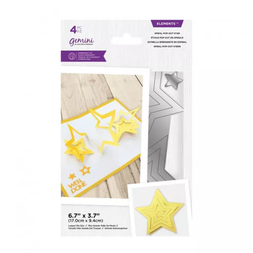 Gemini Elements Cutting Die - Spiral Pop-Out Star