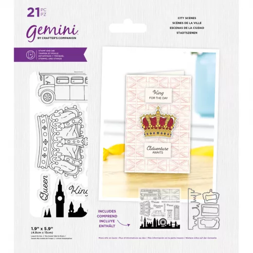 Gemini Clear Stamps and Die - Best Of British City Scenes