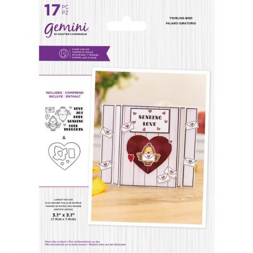 Gemini Clear Stamps and Die - Twirling Bird