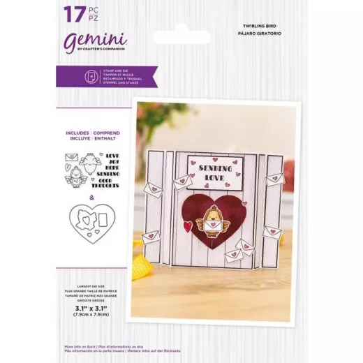 Gemini Clear Stamps and Die - Twirling Bird