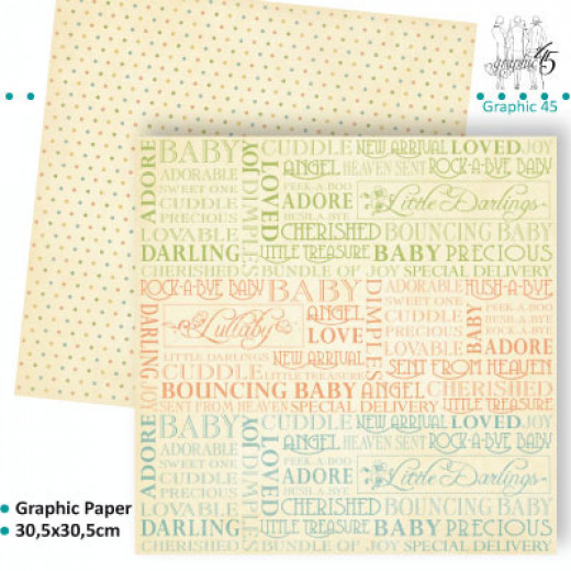 Little Darlings Designpapier - Rock-A-Bye