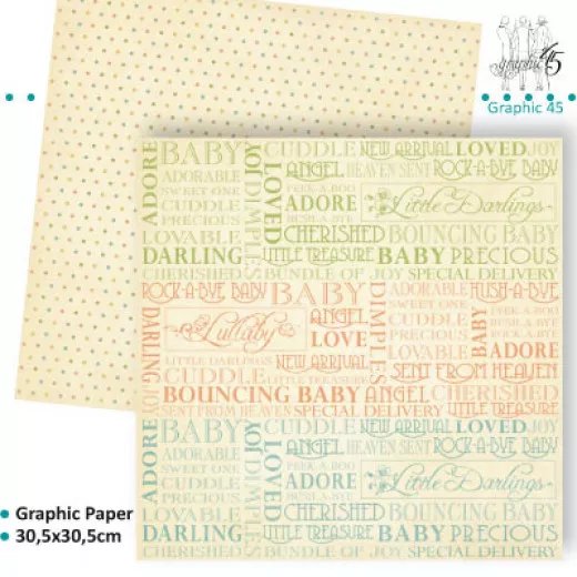 Little Darlings Designpapier - Rock-A-Bye