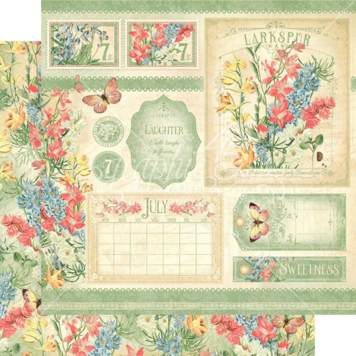 Flower Market Designpapier - July