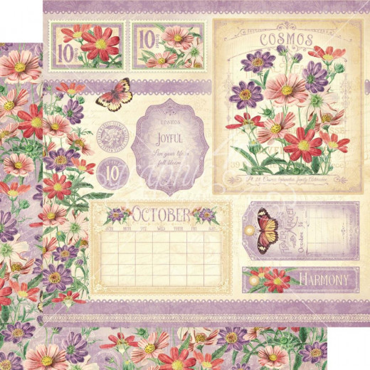 Flower Market Designpapier - October