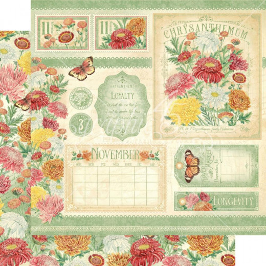 Flower Market Designpapier - November