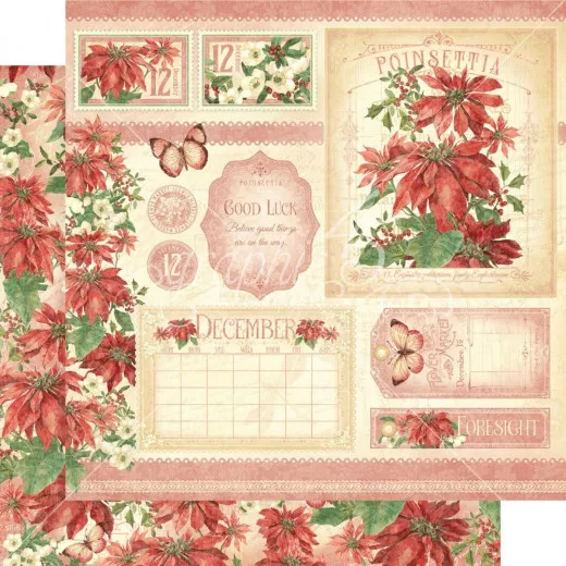 Flower Market Designpapier - December