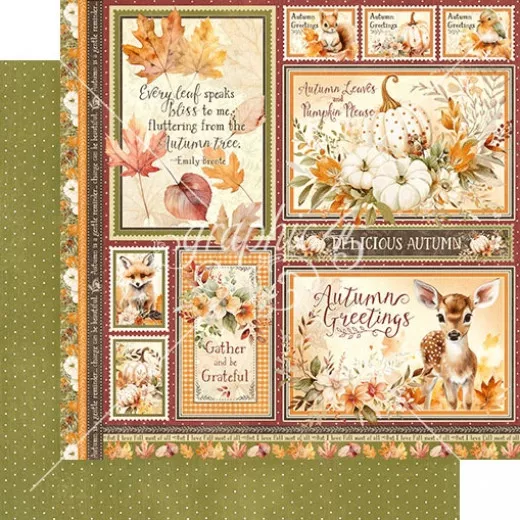 Autumn Greetings - Designpapier - Autumn Greetings