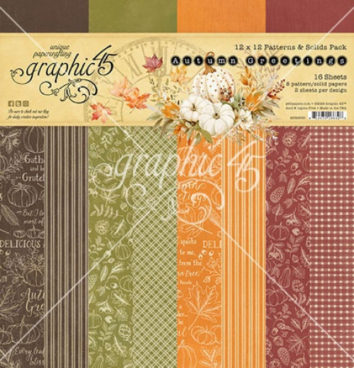 Autumn Greetings - 12x12 Patterns & Solids Pack