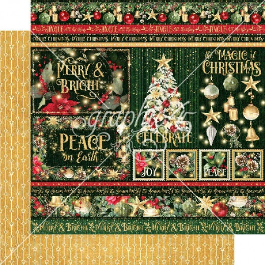 Merry & Bright - Designpapier - Celebrate Peace