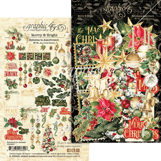 Merry & Bright - Ephemera Die-Cut Assortment