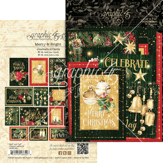 Merry & Bright - Journaling Cards