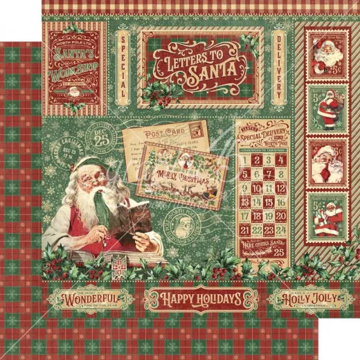 Letters To Santa - Designpapier - Letters To Santa