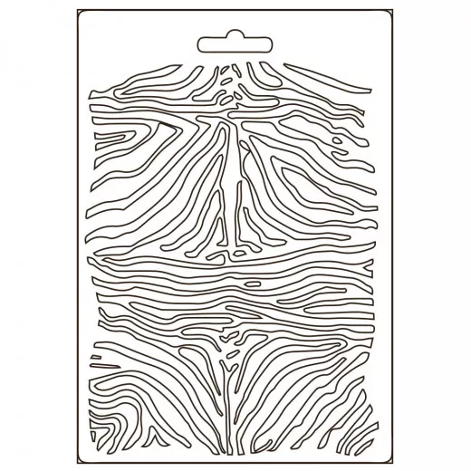 Soft Mould A5 - Savana Zebra Pattern