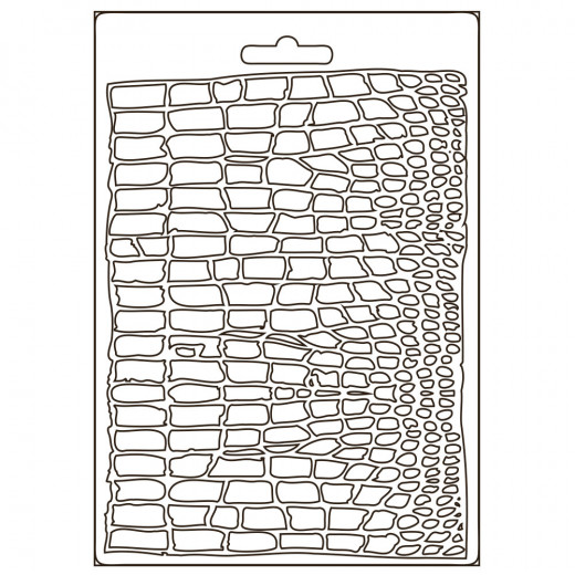 Soft Mould A5 - Savana Crocodile Pattern