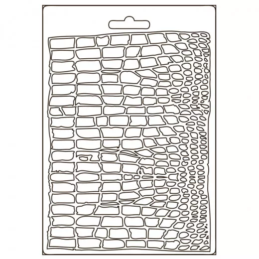 Soft Mould A5 - Savana Crocodile Pattern