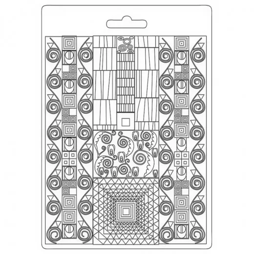 Soft Mould A5 - Klimt patterns