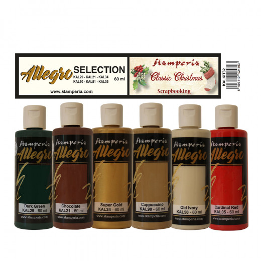 Stamperia Allegro Paint Selection - Classic Christmas