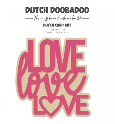 Dutch Card Art - Love Love Love