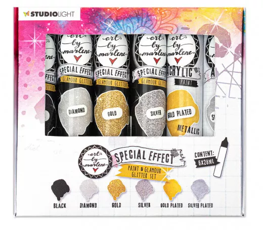 Studio Light - Special Effect Paint and Glamour Glitter Set Essentials Nr. 107