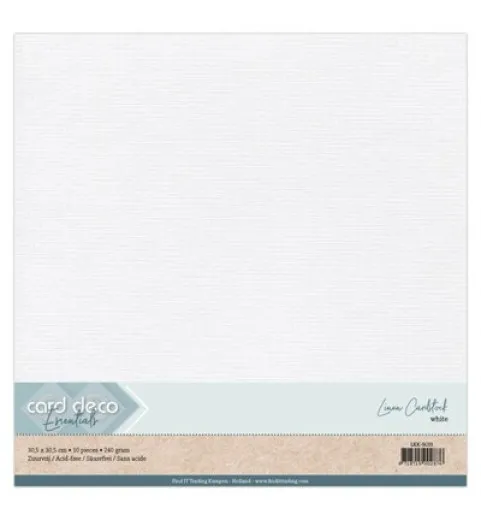 12x12 Linen Cardstock - Weiß