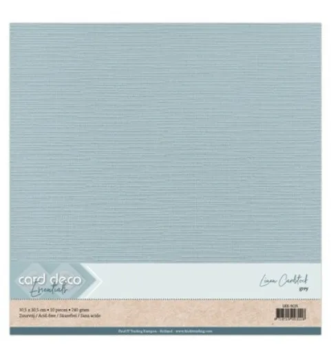 12x12 Linen Cardstock - Grau