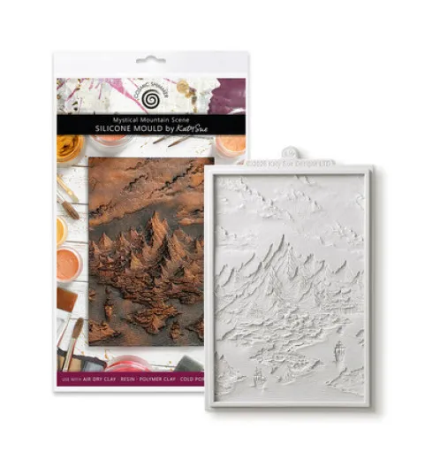 Katy Sue Designs - Silicone Mould - Mystical Mountain Scene