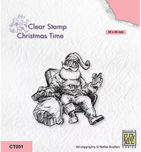 Clear Stamps - Santa Claus in Louger Chair