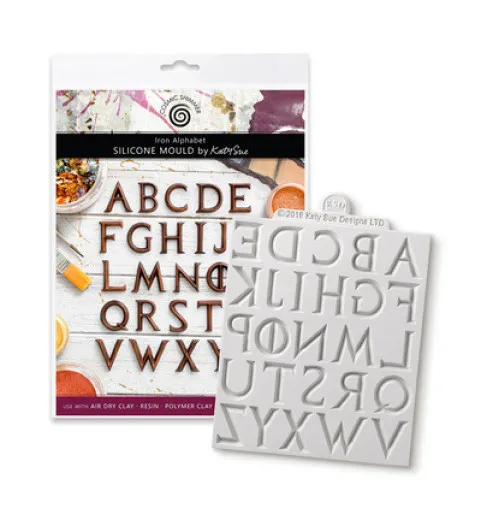 Katy Sue Designs - Silicone Mould - Iron Alphabet