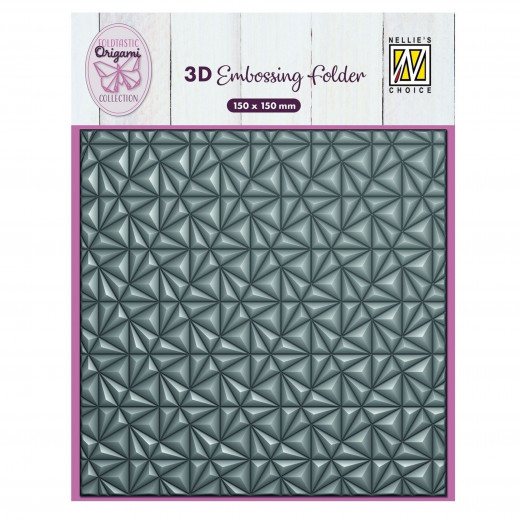 3D Embossing Folder - Origami Triangles