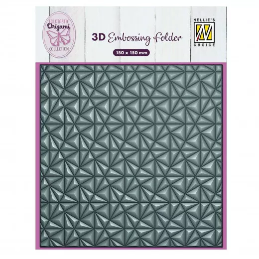 3D Embossing Folder - Origami Triangles