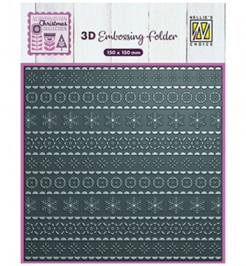 3D Embossing Folder - Scandinavian Christmas - Scandinavian Christmas