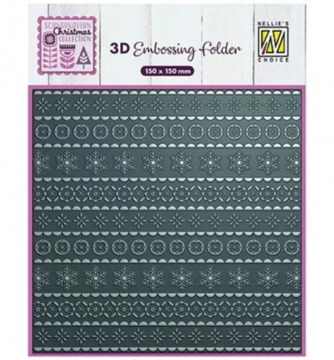 3D Embossing Folder - Scandinavian Christmas - Scandinavian Christmas