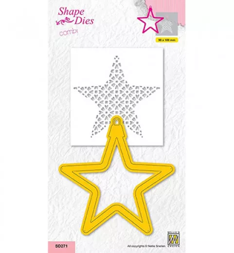 Shape Dies Combi - Christmas Star with inner Decor Stencil