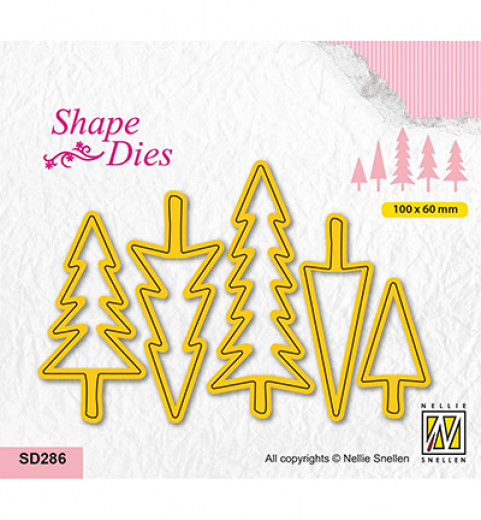 Shape Die - Christmas Trees