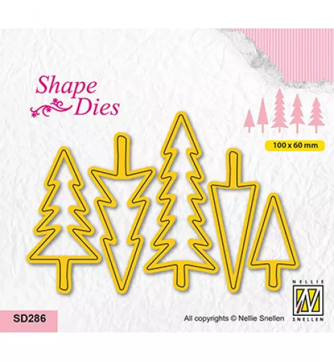 Shape Die - Christmas Trees