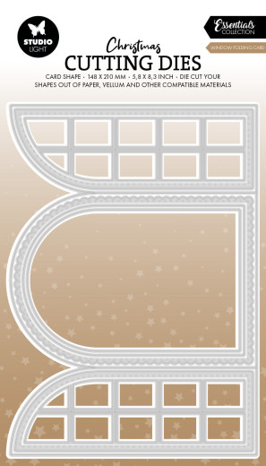 Studio Light - Christmas Cutting Dies - Window Folding Card - Essentials Nr. 1019